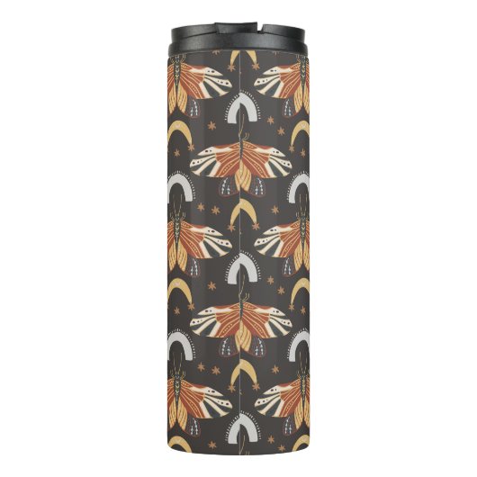 Celestial mot vlinder patroon thermosbeker (Achterkant)