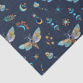 Celestial mot vlinder patroon tissuepapier (Detail)