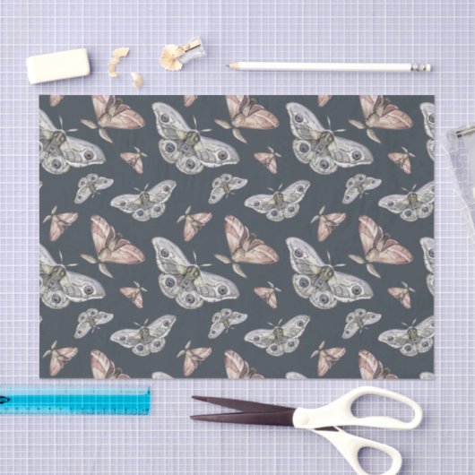 Celestial mot vlinder patroon tissuepapier (Craft)