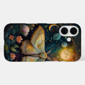 Celestial Moth and Full Moon – Enchanted Night Case-Mate iPhone Case (Achterkant (horizontaal))
