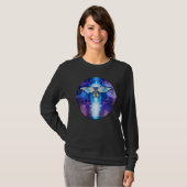 Celestial Moth Boho Butterfly Mystical Moon Phase T-shirt (Voorkant volledig)