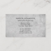 Celestial Moth Concrete Modern Tattoo Artist  Visitekaartje (Achterkant)