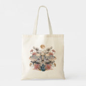 Celestial Moth Crystal Floral Moon   Tote Bag (Achterkant)