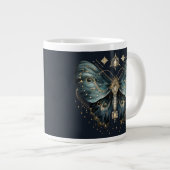 Celestial Moth Dark Aesthetic Coffee Mug Grote Koffiekop (Voorkant rechts)