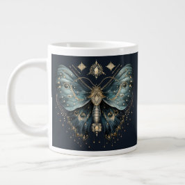 Celestial Moth Dark Aesthetic Coffee Mug Grote Koffiekop