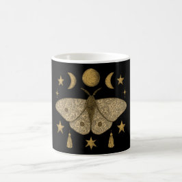 Celestial Moth Halloween Boho Koffiemok