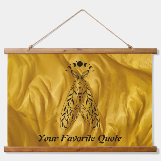 Celestial Moth Hanging Tapestry Hangend Wandkleed (Voorkant)