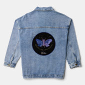 Celestial Moth Personalized Denim Jacket (Achterkant)