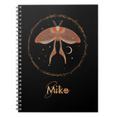 Celestial Moth Personalized Notitieboek (Voorkant)