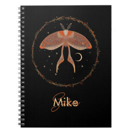 Celestial Moth Personalized Notitieboek
