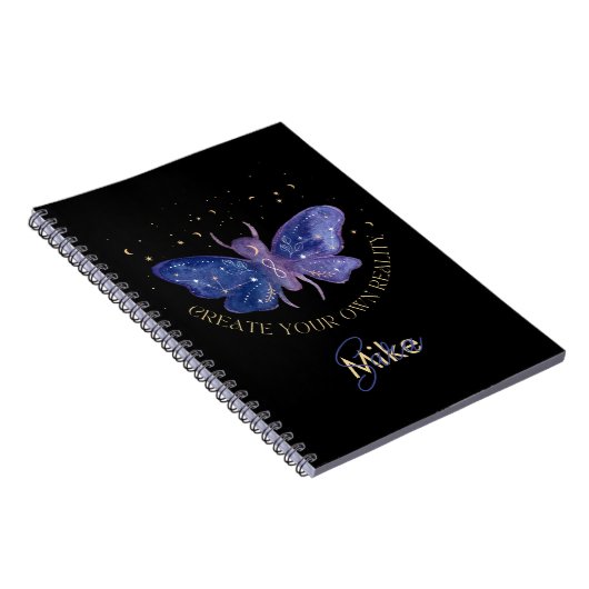 Celestial Moth Personalized Notitieboek (Rechterzijde)