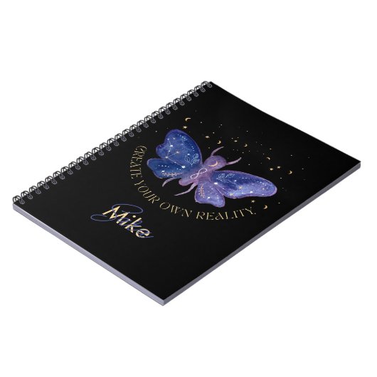 Celestial Moth Personalized Notitieboek (Linkerzijde)