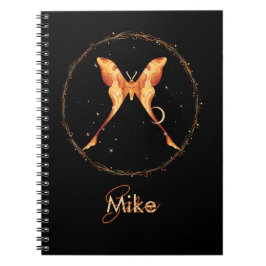 Celestial Moth Personalized Notitieboek