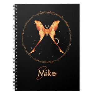 Celestial Moth Personalized Notitieboek