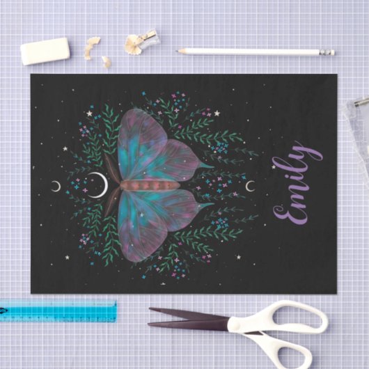 Celestial Moth Personalized Tissuepapier (Craft)