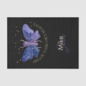 Celestial Moth Personalized Tissuepapier (Voorkant)
