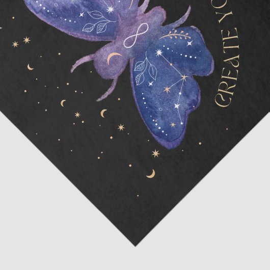 Celestial Moth Personalized Tissuepapier (Detail)