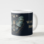 Celestial Moth Witch’s Brew – Elegant Gothic Mug Grote Koffiekop (Voorkant rechts)