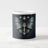 Celestial Moth Witch’s Brew – Elegant Gothic Mug Grote Koffiekop (Voorkant)