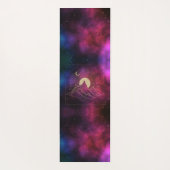 Celestial Mountain Sunrise Monogram Goud Bourgondi Yogamat (Achterkant)