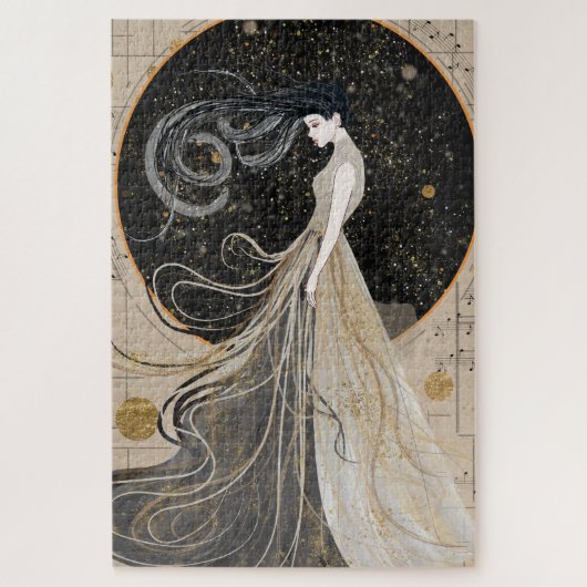Celestial Muse Dreamy Cosmic Woman Legpuzzel (Verticaal)