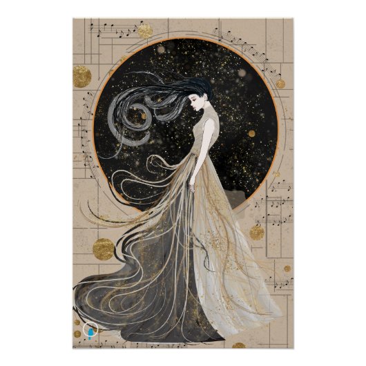 Celestial Muse Glossy Poster (Voorkant)