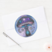 Celestial Mushroom Sticker Mystiek Kosmisch Ontwer (Envelop)