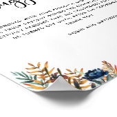 Celestial Mystic Garden Unplugged Ceremony Sign Poster (Hoek)