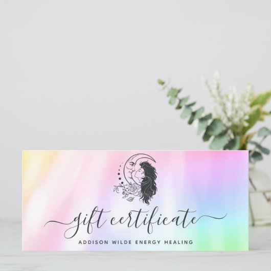 Celestial Mystic Moon Goddess Cadeaubon (Staand voorkant)