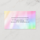 Celestial Mystic Moon Goddess Rainbow Afsprakenkaartje (Achterkant)