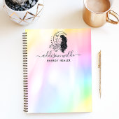 Celestial Mystic Moon Goddess Rainbow gepersonalis Notitieboek