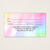 Celestial Mystic Moon Goddess Rainbow Gift Kaart (Achterkant)