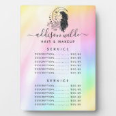 Celestial Mystic Moon Goddess Rainbow Price List Fotoplaat (voorkant)