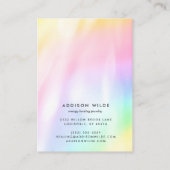 Celestial Mystic Moon Goddess Sleutelhanger Displa Visitekaartje (Achterkant)