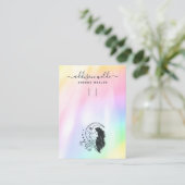 Celestial Mystic Moon Goddess Sleutelhanger Displa Visitekaartje (Staand voorkant)