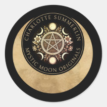 Celestial Mystic Moon Jewellery Designer Sticker