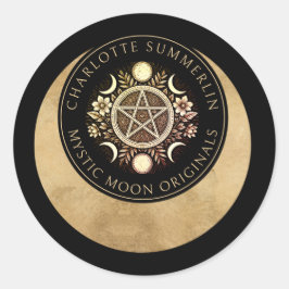 Celestial Mystic Moon Jewellery Designer Sticker
