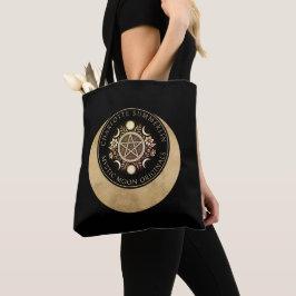 Celestial Mystic Moon Jewelry Designer Tote Bag