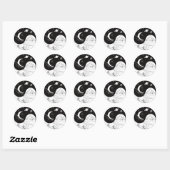 Celestial Mystic Yin Yang Beting Love Ronde Sticker (Vel)