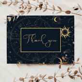 Celestial Mystical Elements Bedankt Briefkaart