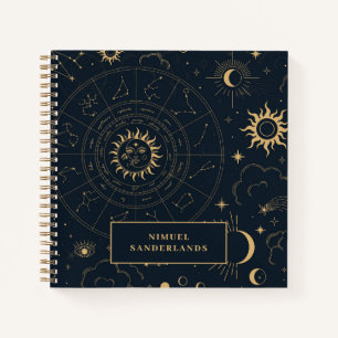 Celestial Mystical Elements Starsign Notitieboek