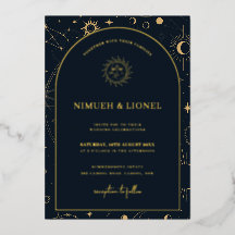 Celestial Mystical Elements Starsign Wedding Folie