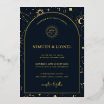 Celestial Mystical Elements Starsign Wedding Folie
