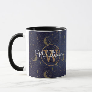 Celestial Mystical Gold Monogram Script Naam Mok