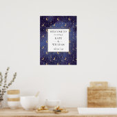 Celestial Mystical Wedding Welkomstbord Poster (Keuken)
