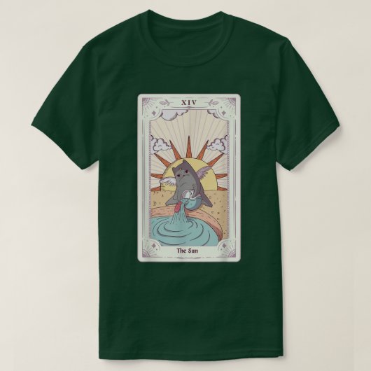 Celestial Mystical Witch Vibes Spirituele Moon Pha T-shirt (Design voorkant)