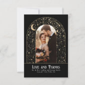 Celestial & Mystieke Sterrennacht Dank u Foto Bedankkaart (Voorkant)