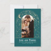 Celestial & Mystieke Sterrennacht Dank u Foto Bedankkaart (Voorkant)