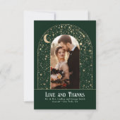 Celestial & Mystieke Sterrennacht Dank u Foto Bedankkaart (Voorkant)