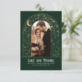 Celestial & Mystieke Sterrennacht Dank u Foto Bedankkaart (Staand voorkant)